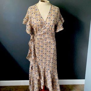 Floral wrap dress